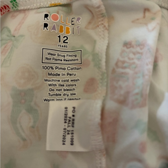 Roller Rabbit Christmas PJ set - Picture 4 of 4